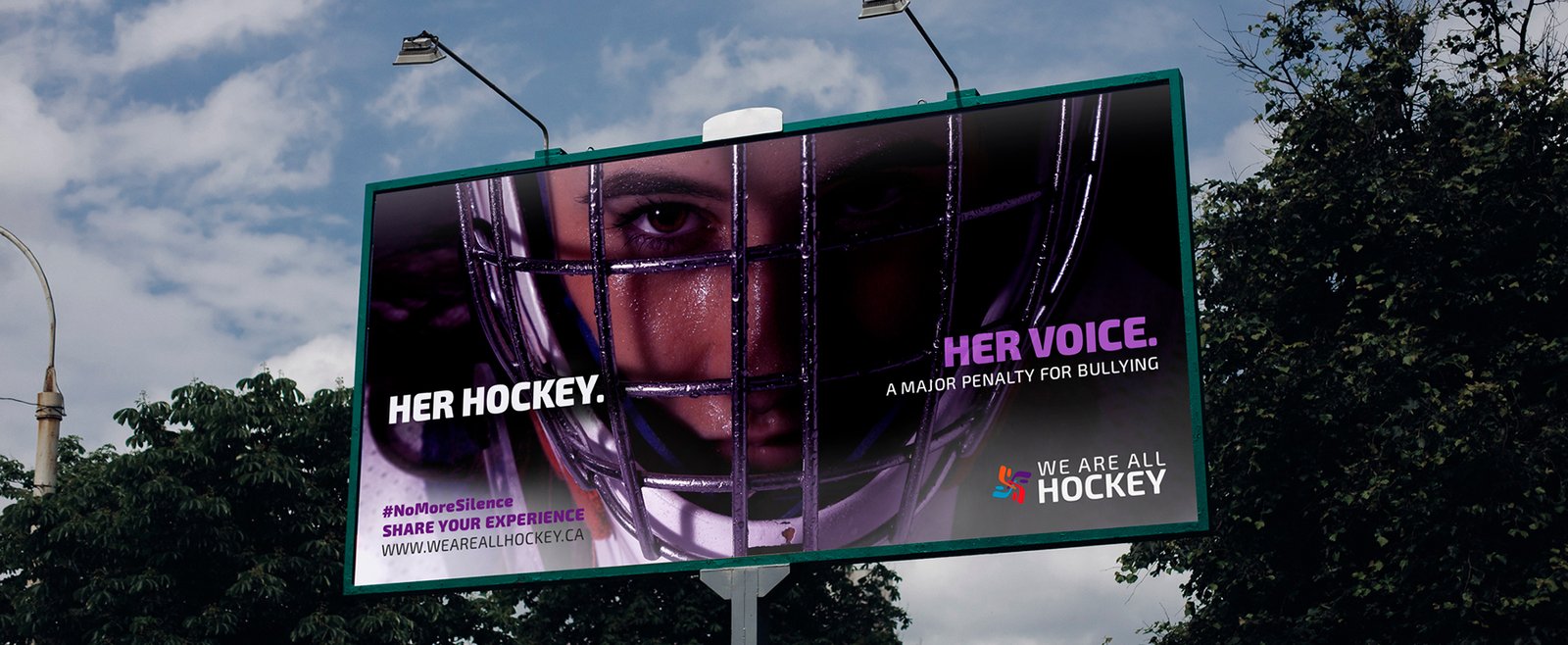 We Are All Hockey Billboard on the street