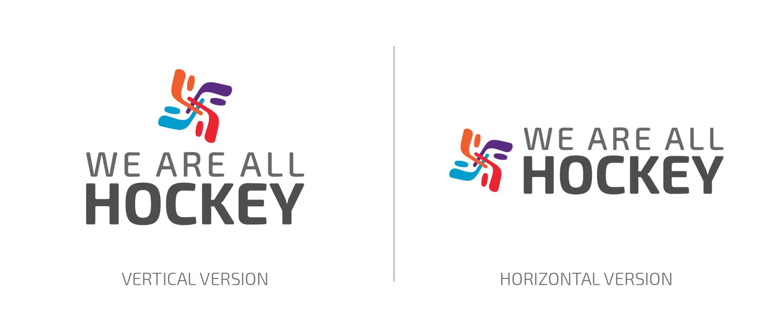 We Are All Hockey Logo Versions